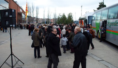 La secció de CiU a Ripollet participa a la proclamació de l'Artur Mas com a candidat al Parlament.