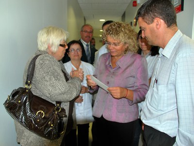 CDC a Ripollet transmet a la consellera Geli la seva preocupació per les obres de l'hospital.