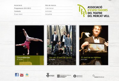 L'Associació d'Espectadors del Teatre del Mercat Vell presenta nova web.