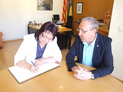 Visita institucional de la presidenta del Consell Comarcal del Vallès Occidental.