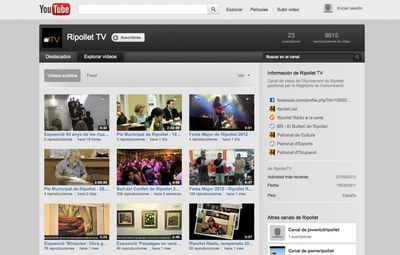 Ripollet TV publica nous videos sobre l'exposició de les riuades, Festa Major i els plens.