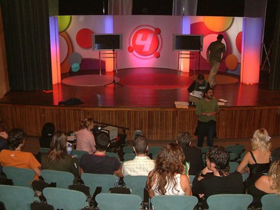 El Teatre Auditori, escenari de la gravació d’un programa pel canal Cuatro.