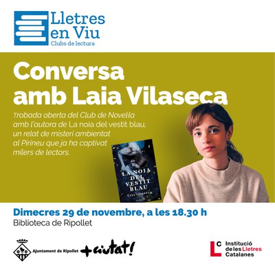 L’escriptora Laia Vilaseca visita la Biblioteca Municipal de Ripollet.