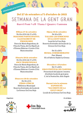 Programa Setmana de la Gent Gran 2021