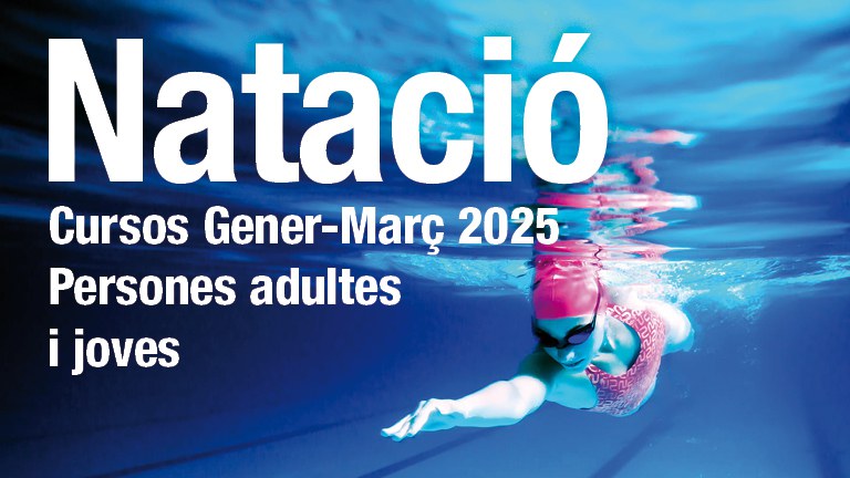 Cursos de natació per a persones adultes i joves. Gener-Març 2025.